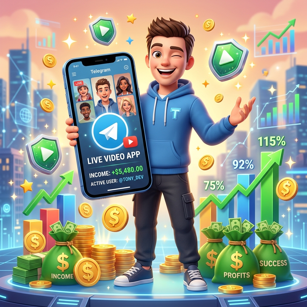 3D Cartoon Hero Illustration